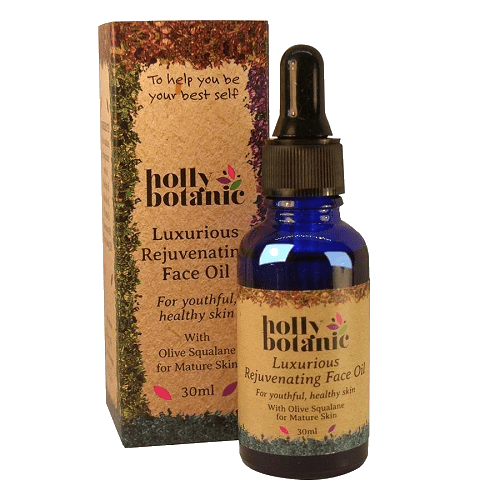 Rejuvenating face oil for mature or damaged skin with box. 