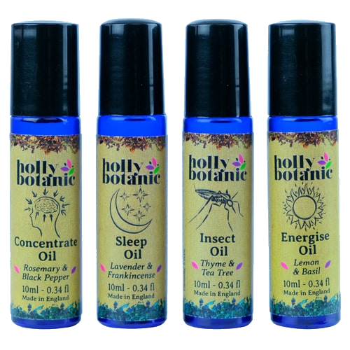 Roll-on oil bundle, insect, sleep, energise and concentrate. 