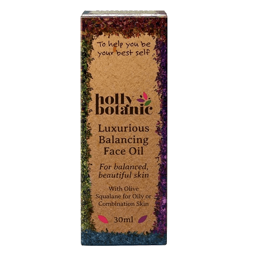Balancing face oil for oily skin in box. 