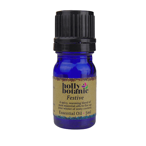 Festive essential oil blend, for use with oil burners or diffusers.