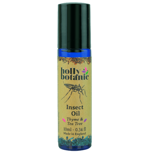 Roll-on Insect oil to repel insects and take the itch and pain away from bites and stings, lid on. 